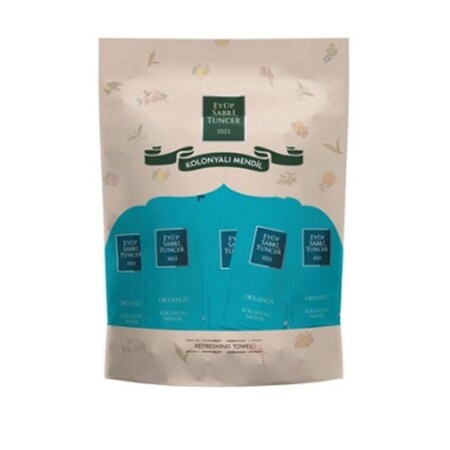 Eyup Sabri Tuncer Wet Wipe Refreshment Towel OCEAN Scent 100 Refreshing Towels REFTOWOCE150